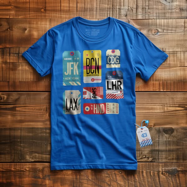 Flight Tags - T-Shirt