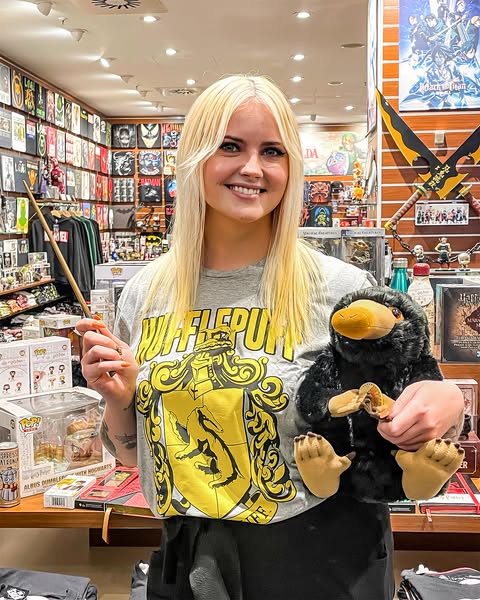 Harry Potter - Hufflepuff Crest T-Shirt grey