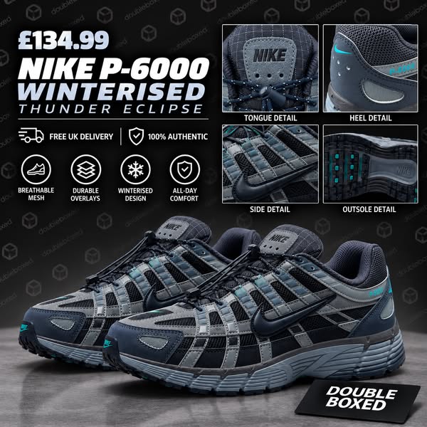 Nike P-6000 Winterised Thunder Eclipse | Double Boxed