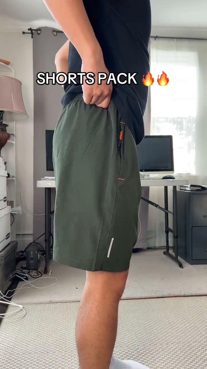 $9 Each! Men's 5‑Pack Dry‑Fit Athletic Shorts