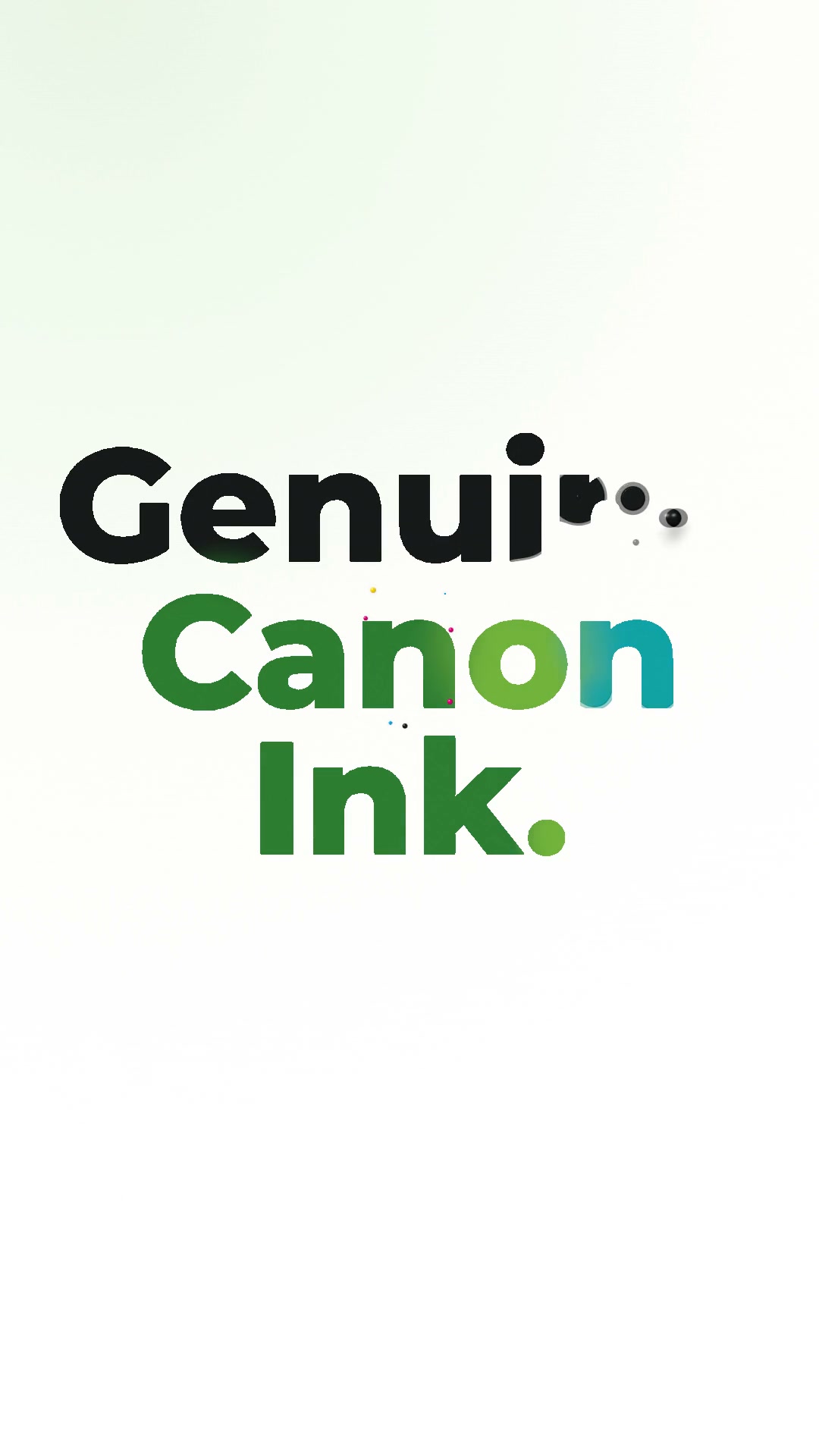 Genuine Canon Ink