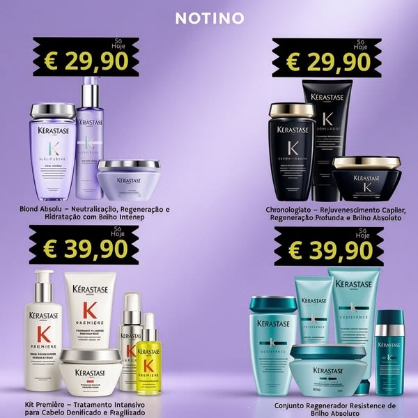 Liquidação pack 5 produtos – Só hoje