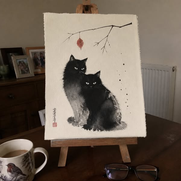 Learn The Ancient Japanese Art Of Painting Ink Cats