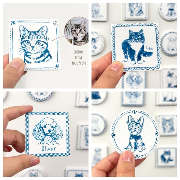 Custom Delft Pet Keepsake!