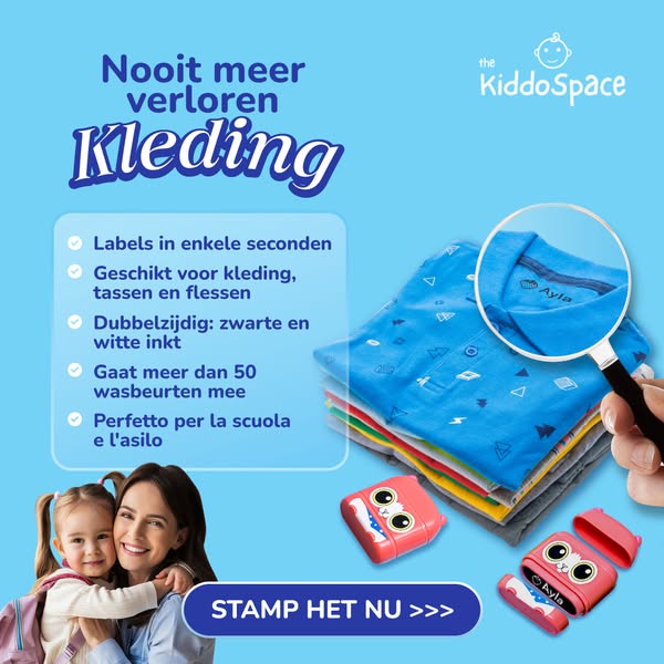 Nooit meer spullen kwijt op de opvang