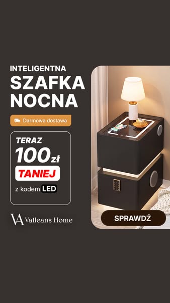 100 zł na smart szafki Valleans