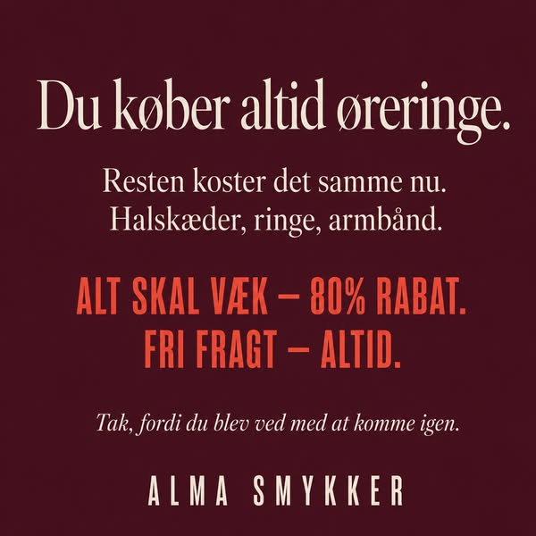 Alt skal væk — 80%.