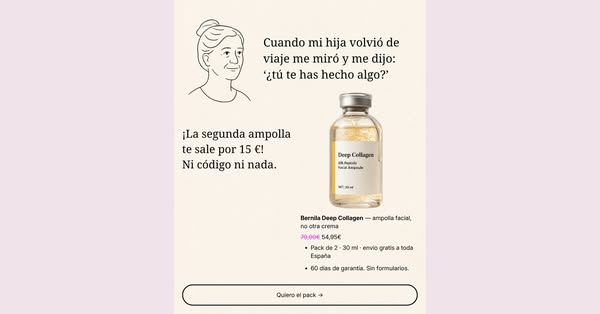 La segunda, por 15€.