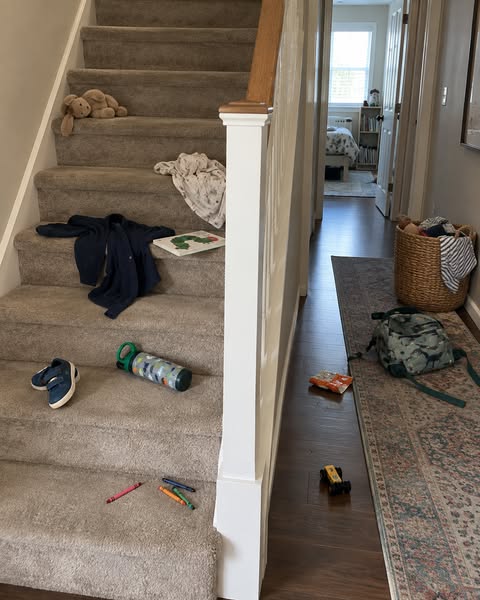 Nobody yelled “Mom, where’s my...?” all morning.