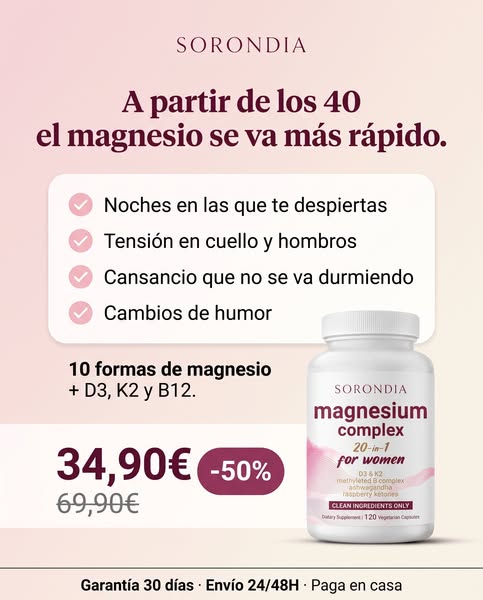 A partir de los 40 · -50%
