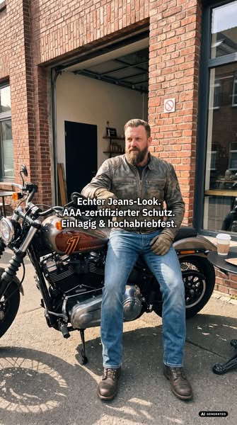 Abriebfeste Motorradjeans mit CE-Level AAA