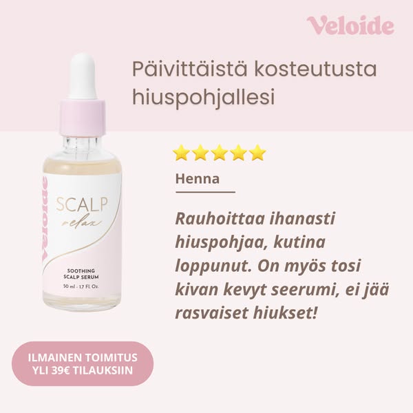 Päivittäistä kosteutusta hiuspohjallesi