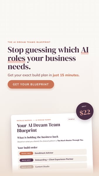 Get your custom AI Dream Team® Blueprint for $22