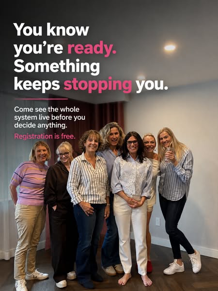 You know you're ready. Something keeps stopping you