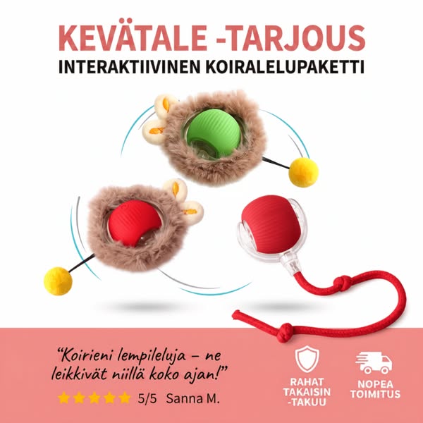 PRACTS Jahtipallo — Liiketunnistinlelu koirille
