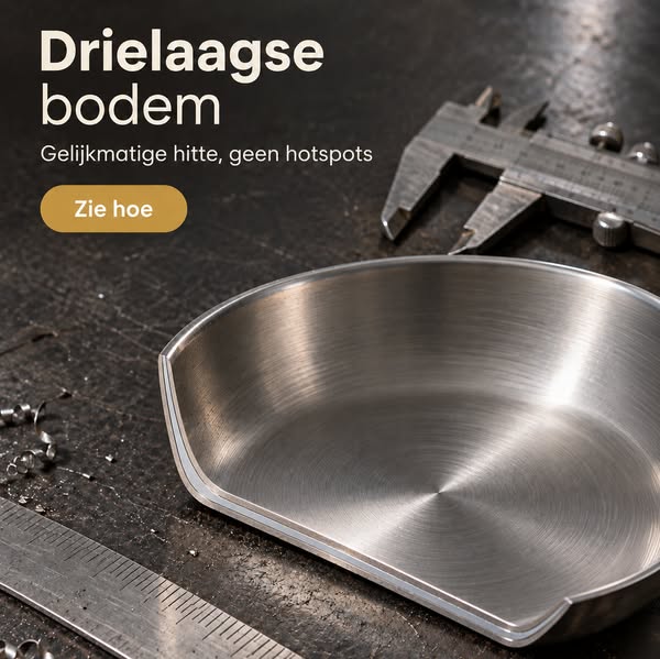 3-ply: gelijkmatige hitte