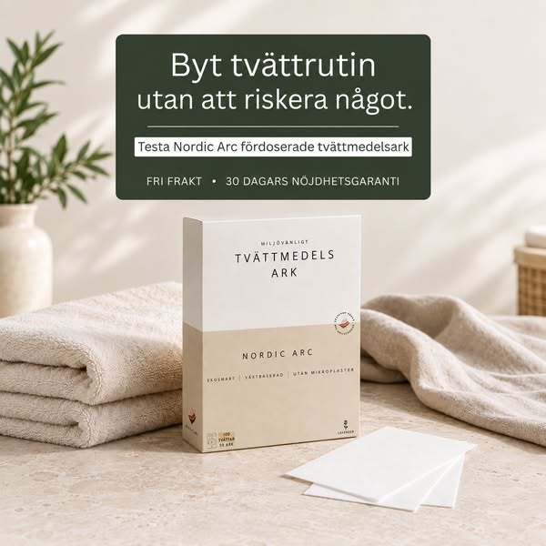 Testa tvättark i 30 dagar