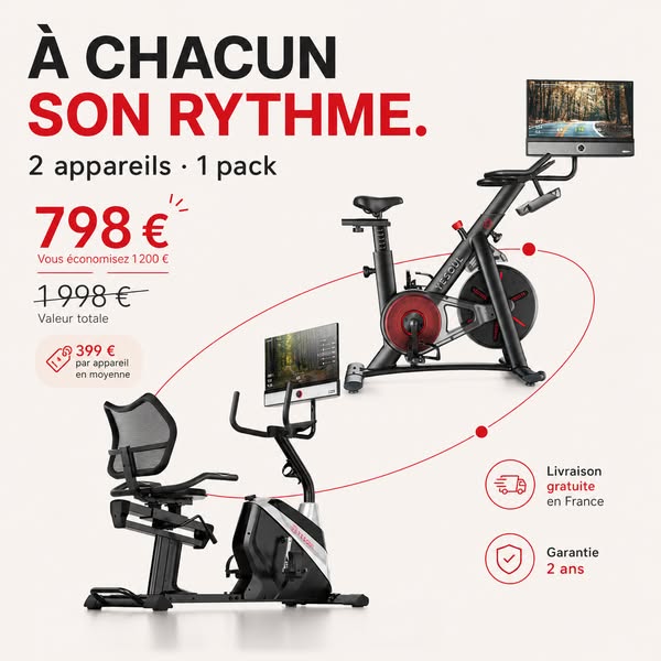 Transformez votre maison en espace fitness familial pour seulement 798 €