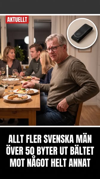 Allt fler svenska män över 50 lämnar bältet hemma