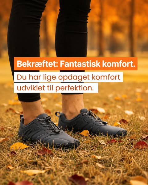 Vandafvisende barfodssko