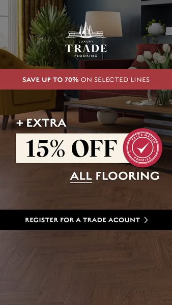 EXTRA 15% off all floors