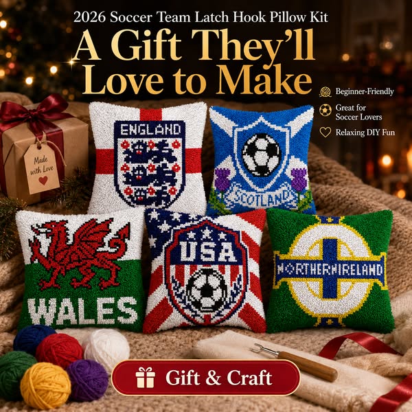 2026 Soccer-Inspired DIY Pillow Kit