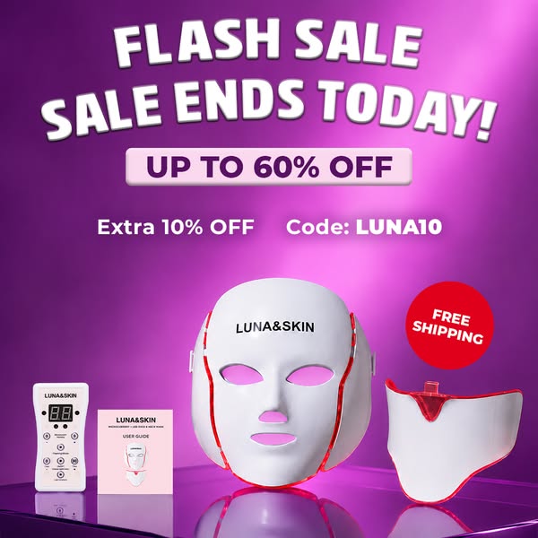 7 LED Colours + Microcurrent for Firm, Lifted Skin