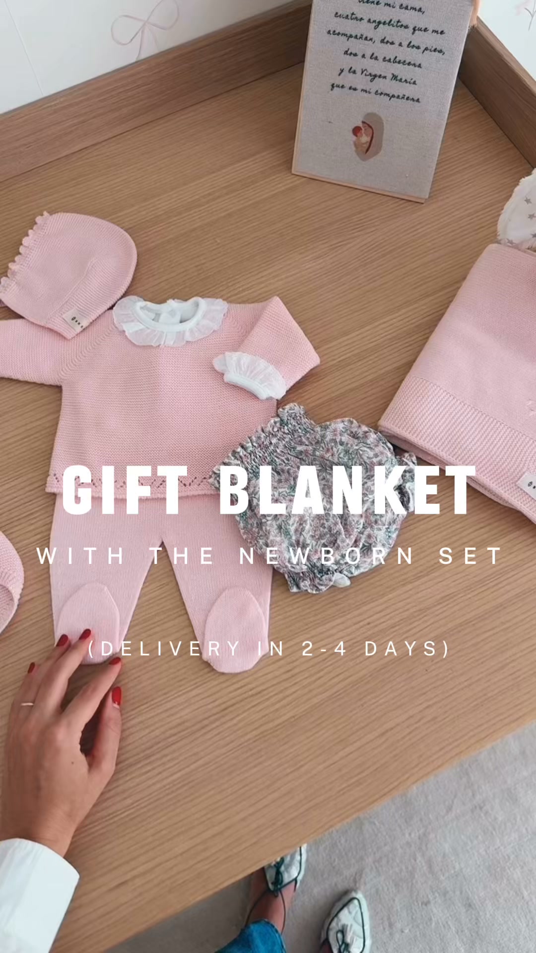 Knitted Blanket for free with your Set