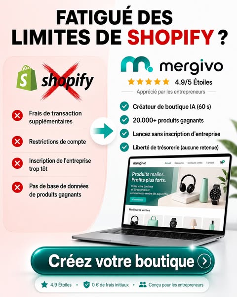 Mergivo - Build your webshop in minutes