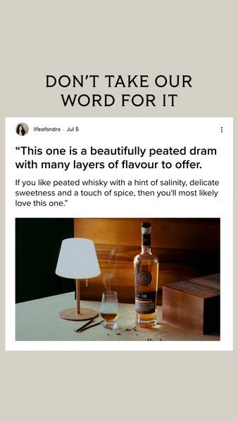 Single cask. Never made twice