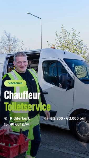Vacature: Chauffeur Toiletservice