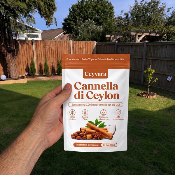 Cannella di Ceylon equivalente a 7.200 mg con olio MCT