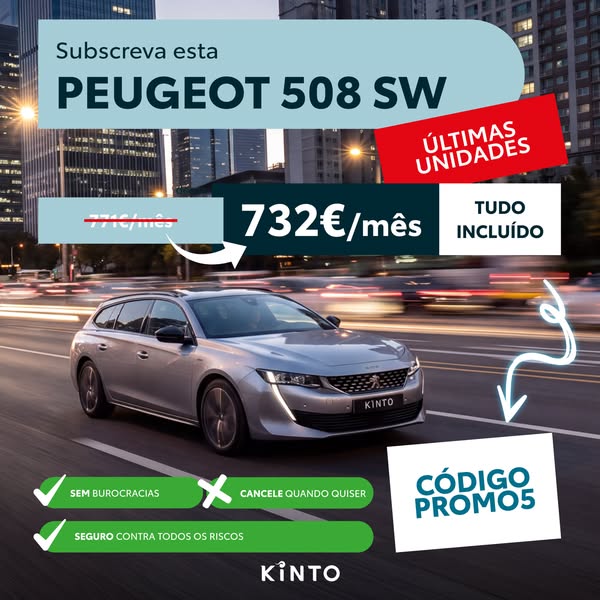 Peugeot 508 SW desde 732€/mês