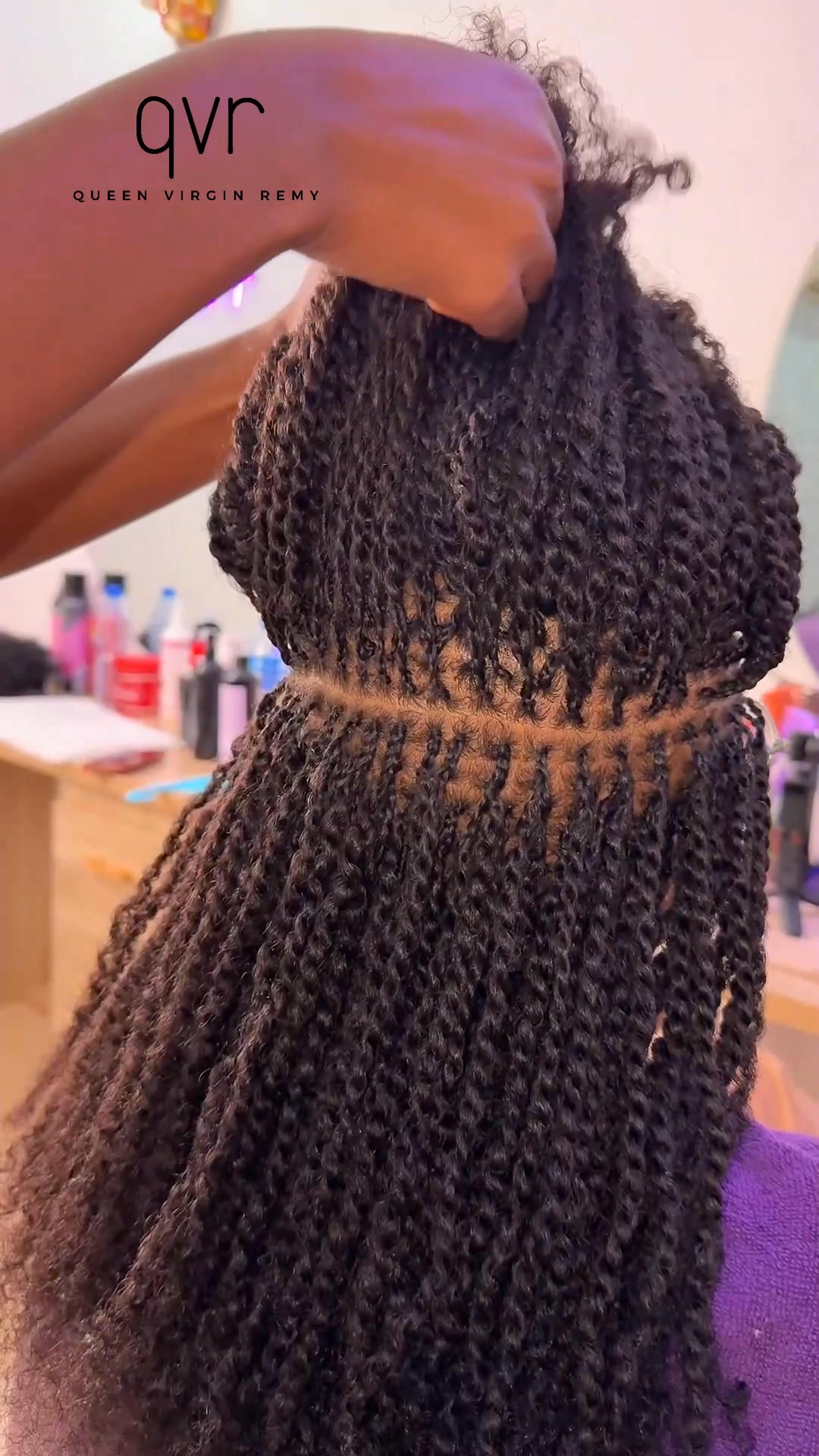 QVR Kinky Bulk Human Hair 100% human hair!