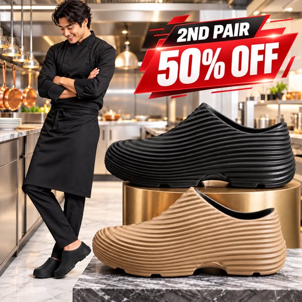 Professional Chef Shoes — 2nd Pair 50% OFF + Free Worldwide Shipping