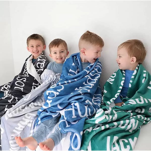 BUY 2 FREE SHIPPING High Quality Super Soft Custom Family Name Blanket