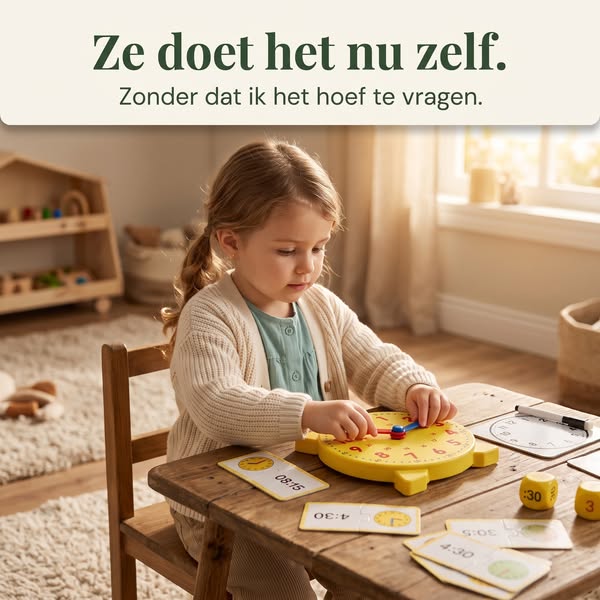 Eindelijk zelfstandig klokkijken
