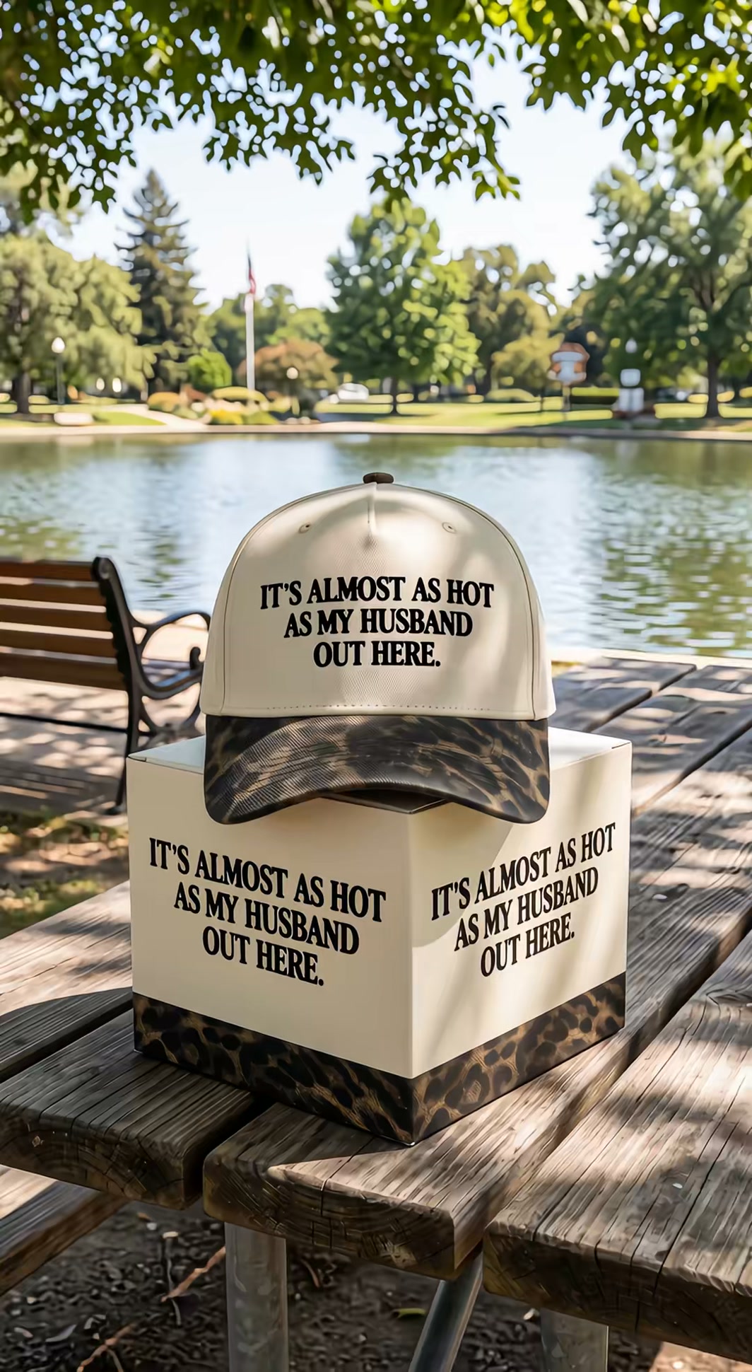 Funny "Almost As Hot As My Husband" Embroidered Cap