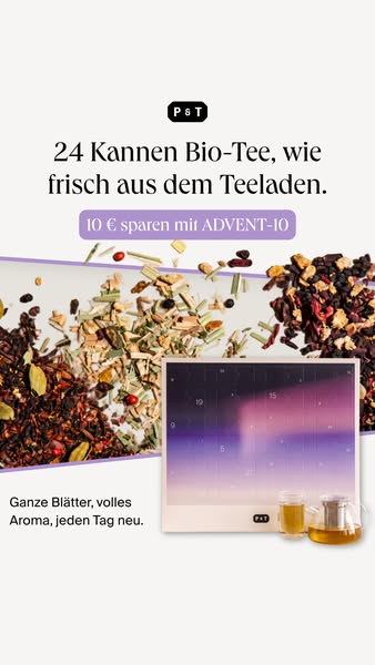 Der Adventskalender für alle, die Tee lieben.