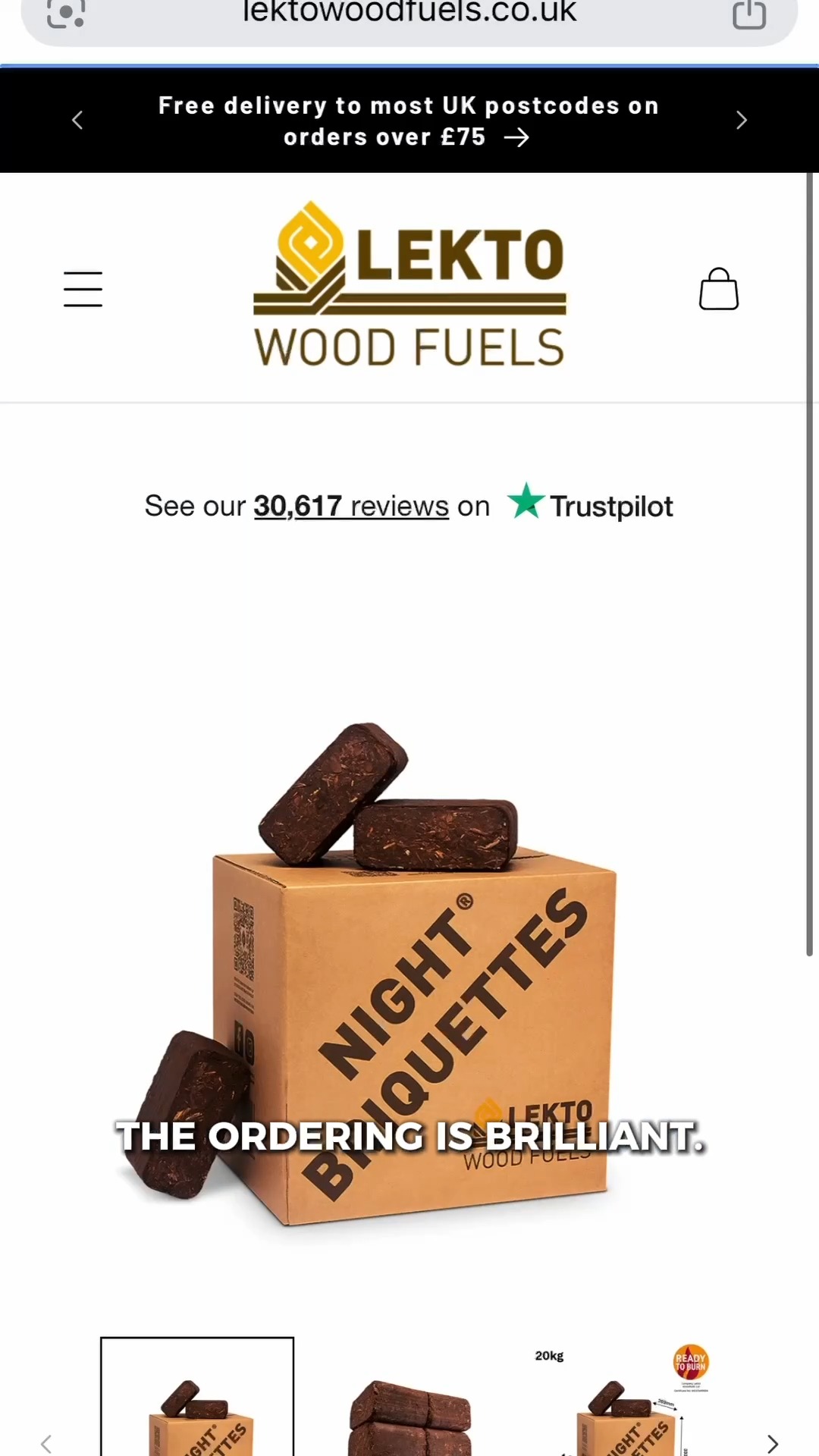 Use code NIGHT10 to save 10% on Night Briquettes!