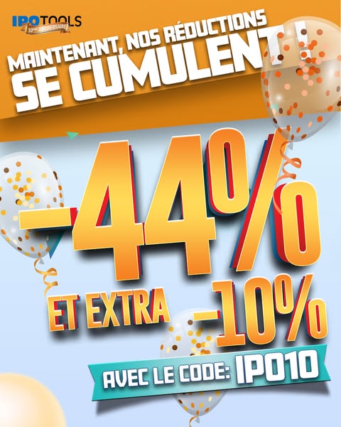10 % supplémentaires avec le code IPO10