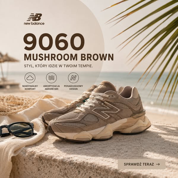 New Balance 9060 Mushroom Brown