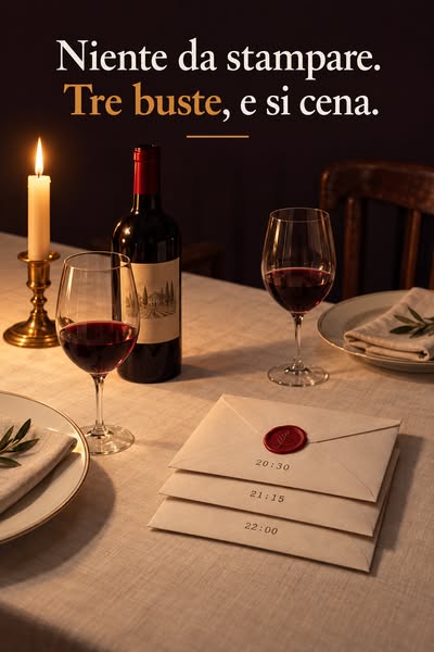 Zero preparazione, due ore di cena