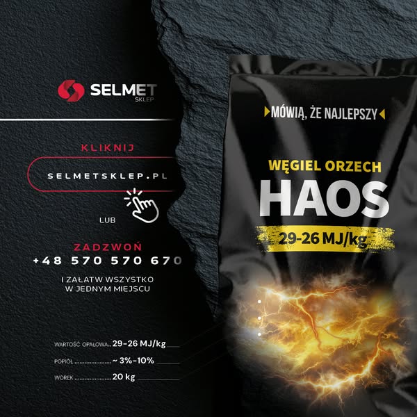 Węgiel Orzech HAOS 29–26 MJ/kg | Darmowa Dostawa!