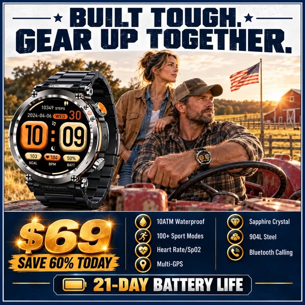 $69. GPS. 21-Day Battery. Waterproof. Calls & Notifications on your wrist. Health tracking 24/7.