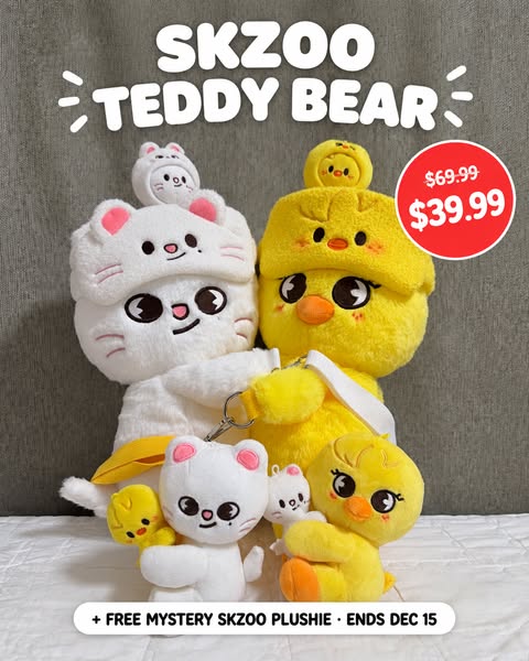 SKZOO Teddy + Free Mystery Plushie