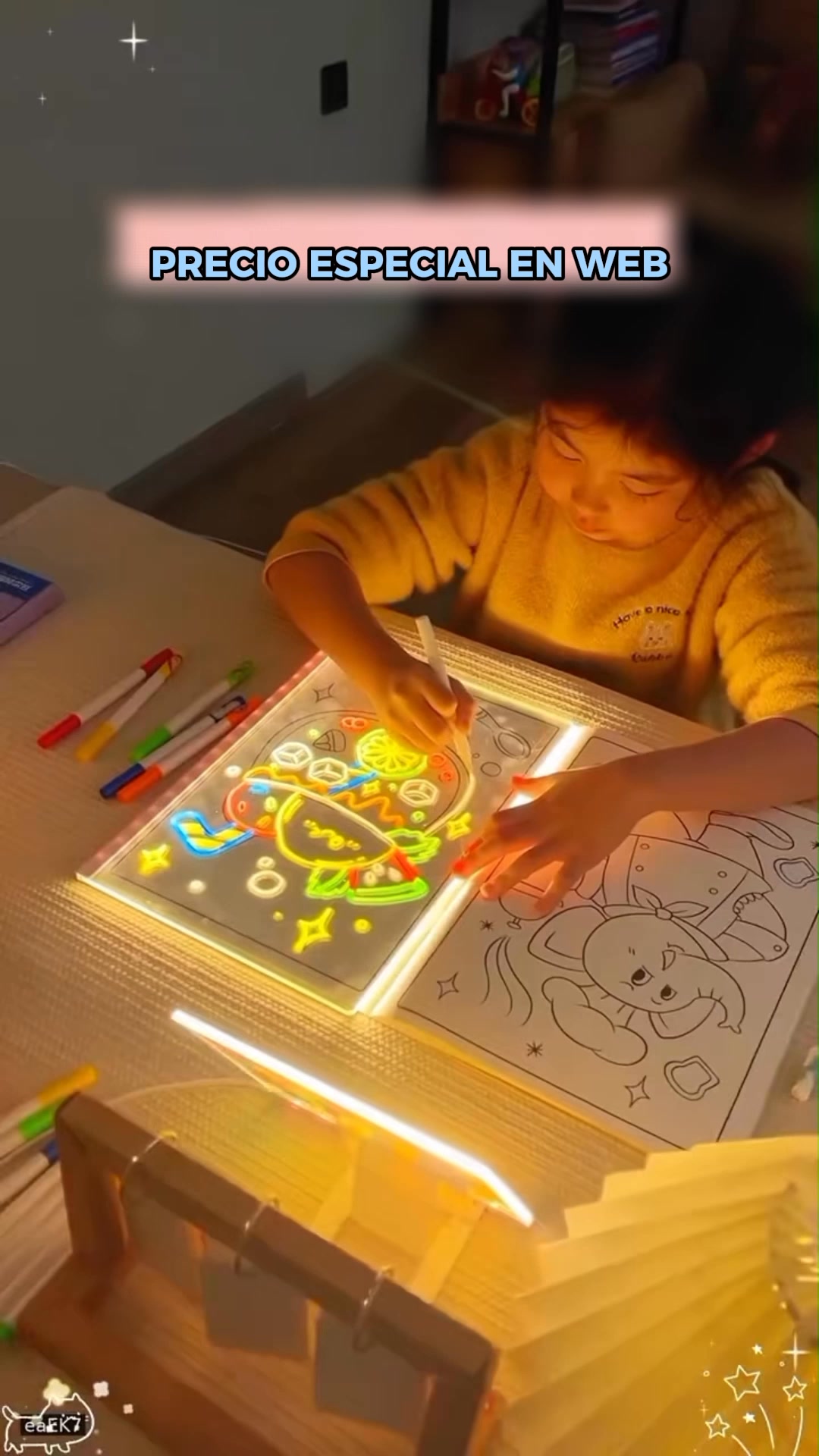 Pizarra Mágica Grande con Led - Wmono™ (Tendencia ahora mismo)