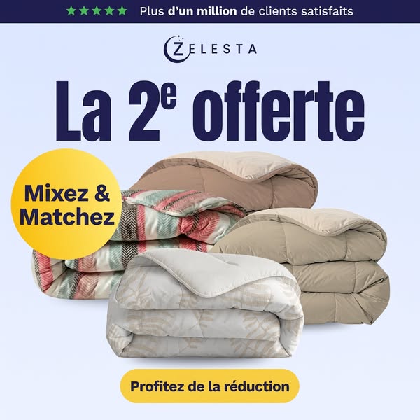 LA couette avec plus d'1 million de fans : la 2ème couette offerte