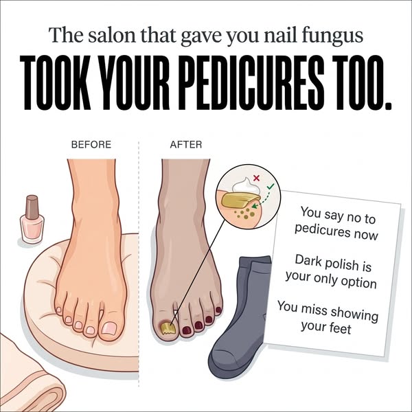 If Your Nail Fungus Started At A Pedicure, Here's Why Creams Never Fixed It
