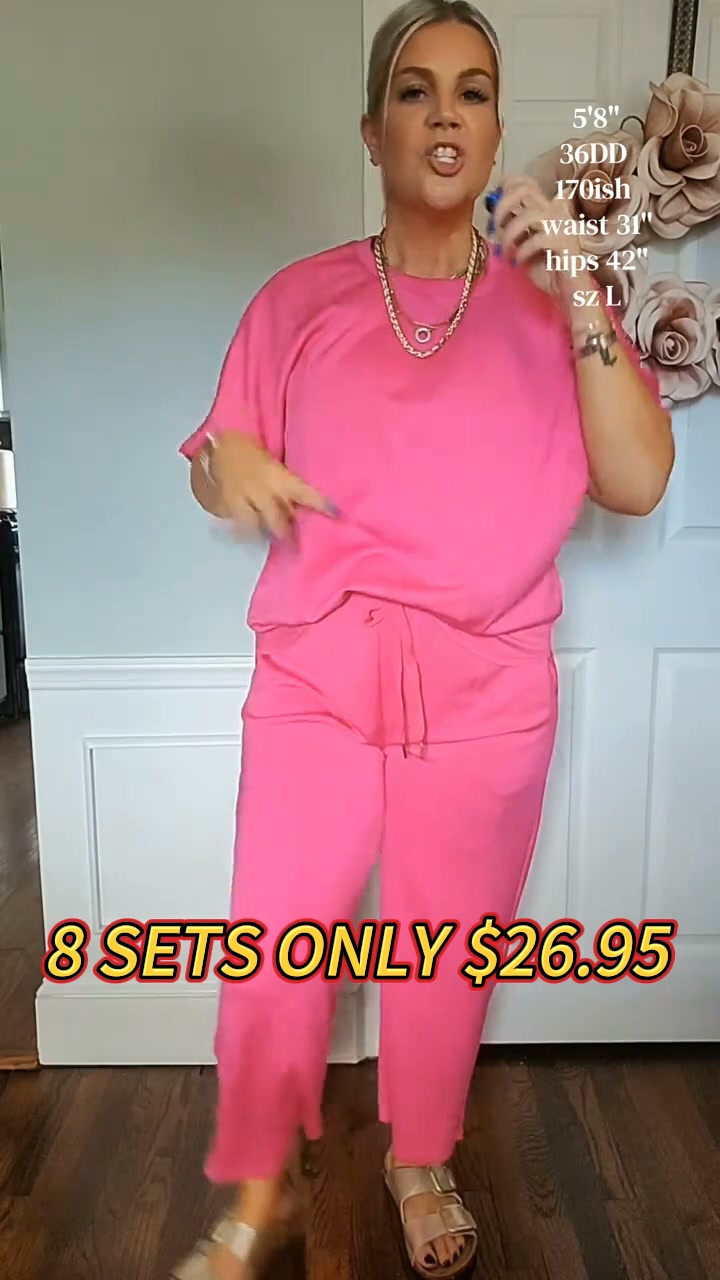 Soft Short Sleeve Matching Lounge Set